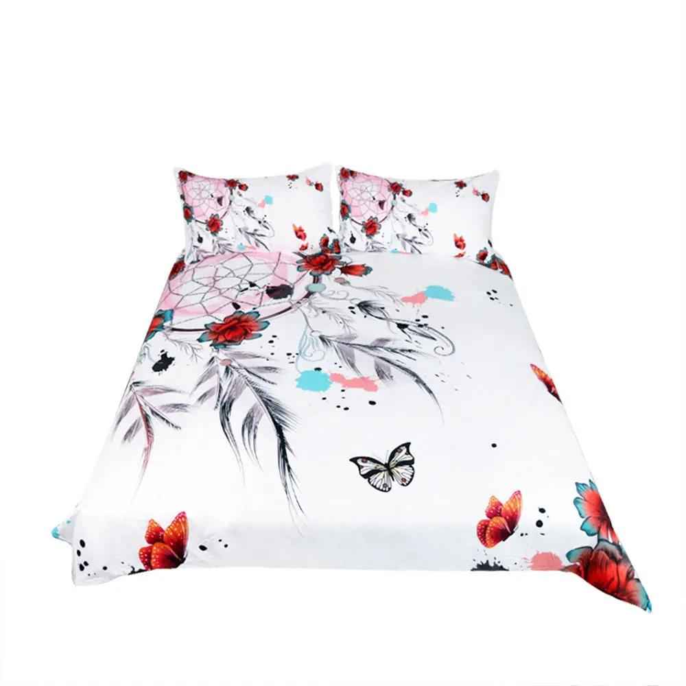 Flying Dream Catcher Home Textile Set - Four-Piece Decorative Bedding Collection