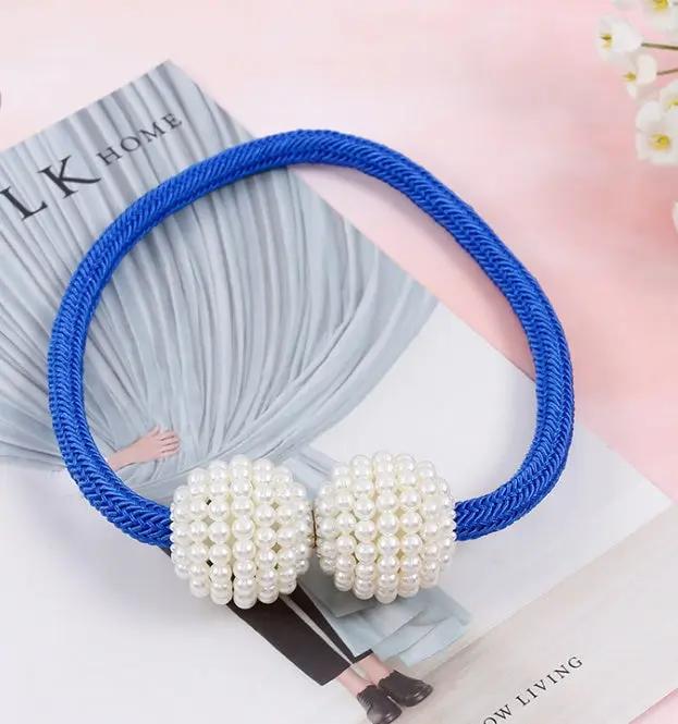 Magnetic Curtain Tiebacks with Pearl Beads - Elegant Home Decor - AllvueCo