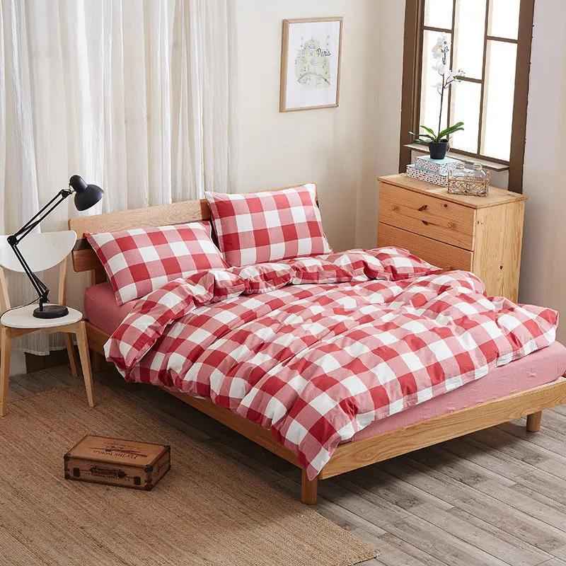 Pure Cotton Bed Sheet Set - Quality Four-Piece Bedding Collection