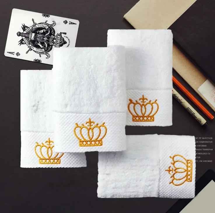 Cotton Gift Towel with Custom Embroidery for Boutique Hotels and Saunas - Custom Embroidered Cotton Towels