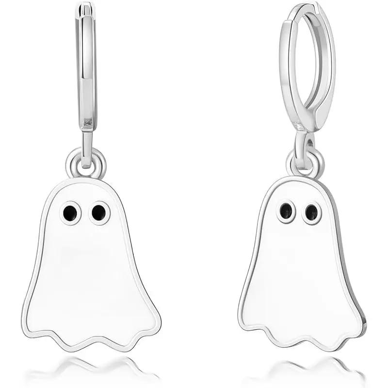 Halloween Ghost Earrings For Women Gold Ghost Huggie Hoop Ea | Jewelry & Accessories - AllvueCo