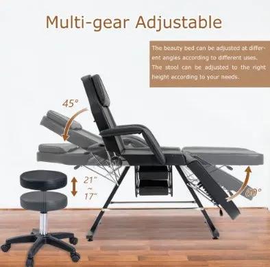 Metal Massage Salon Tattoo Chair โ Adjustable Professional Spa, Massage & Tattoo Chair - AllvueCo