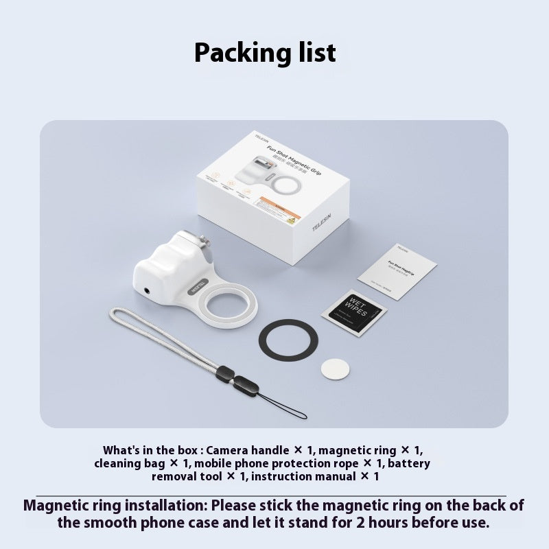 Magnetic Photography Handle – Wireless Bluetooth Camera Grip for Smartphones AllvueCo