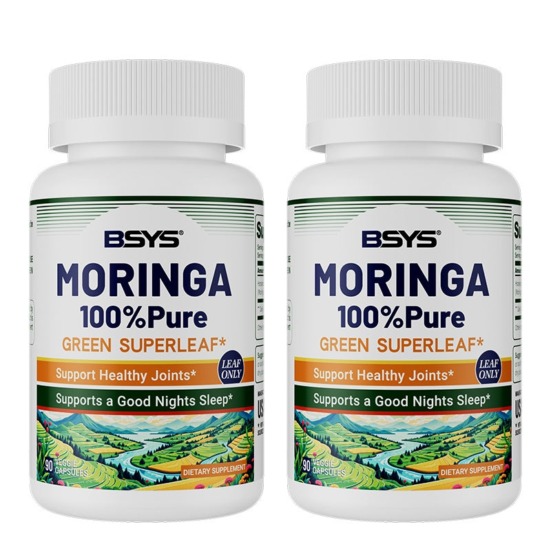 Moringa Capsules – Antioxidant & Anti-Inflammatory Supplement for Overall Health (60 Capsules) - AllvueCo