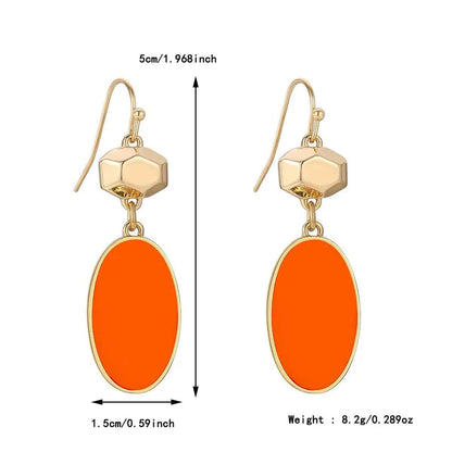 Colorful Flower Stud Earrings for European and American Summer - Stylish Jewelry & Accessories