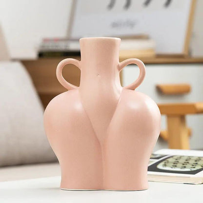 Artificial Human Body Art Vase Arrangement - Hydroponic Flower Plant - AllvueCo