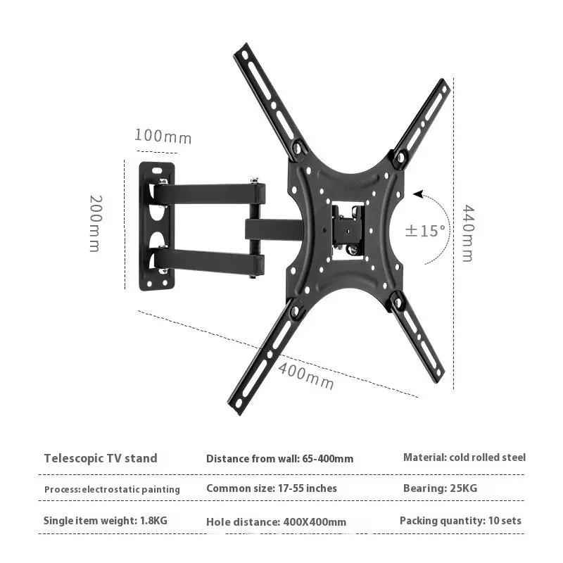 Universal Wall Mount Bracket for 32–55” Displays – Heavy-Duty Metal Frame for Maximum Support