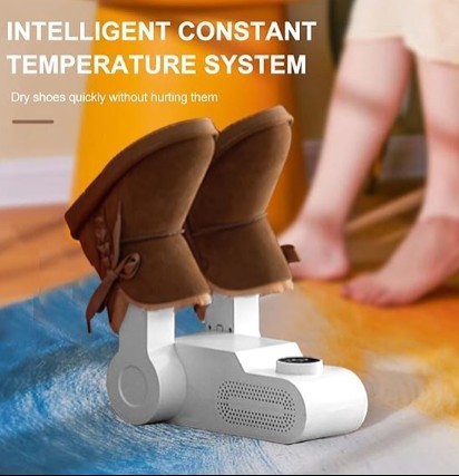 Multifunction Electric Shoe Dryer – Foldable, Constant Temperature Heating with Timer AllvueCo