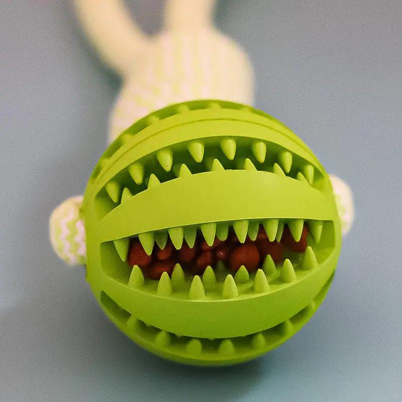 Dog Toy Treat Balls Interactive Hemp Rope Rubber Leaking Bal | Electronic Learning Toys - AllvueCo