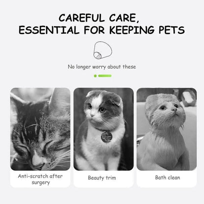 Adjustable Pet Neck Cone Recovery Collar for Cats and Kittens - AllvueCo