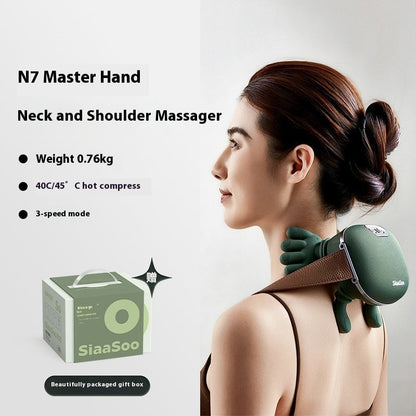 Wireless 4D Electric Neck & Shoulder Massager with Heat – Pain Relief & Relaxation AllvueCo