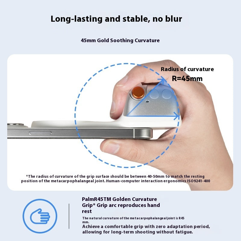 Magnetic Photography Handle – Wireless Bluetooth Camera Grip for Smartphones AllvueCo