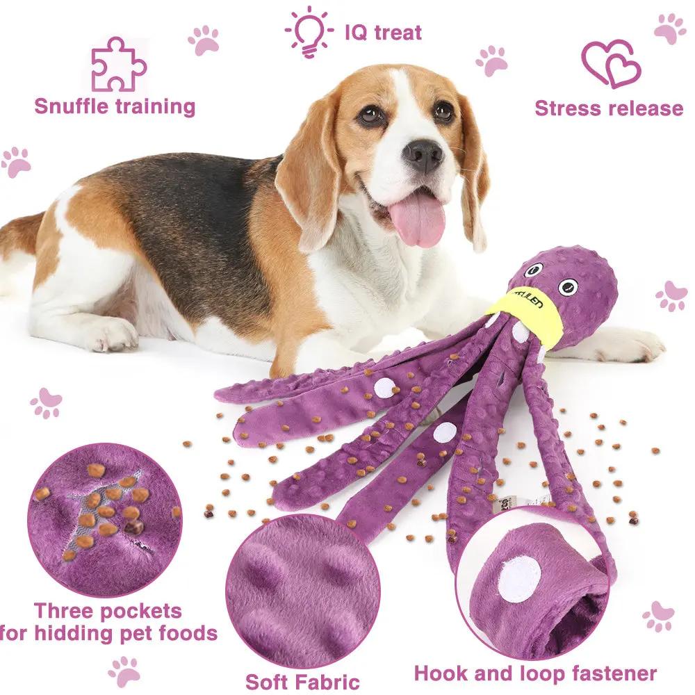 Dog Snuffle Toy Dog Plush Octopus Toy, Dog Puzzle Games Inte | Electronic Learning Toys - AllvueCo