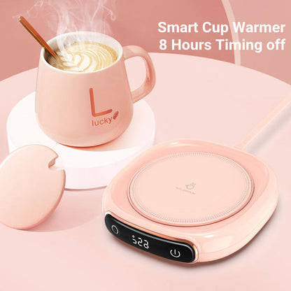 Smart Coffee Mug Warmer – USB Heated Coaster for Desk, Home & Office Use AllvueCo