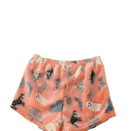 Women's Halloween Luminous Flannel Pajamas - Cozy Sleepwear - AllvueCo