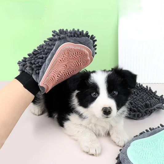 Pet Bathing Brush 2-in-1 Grooming Glove for Dogs and Cats - AllvueCo