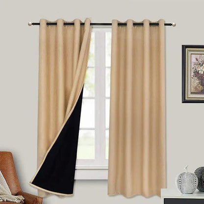 Full Blackout Curtain with Black Lining for Light Control - AllvueCo
