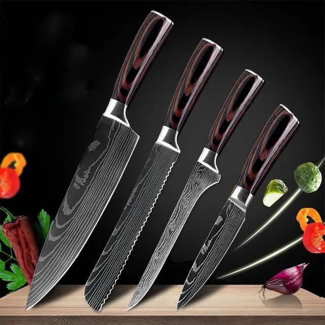 Carpenter's Special Set 6-Piece and 8-Piece Knife Set for Cooking - AllvueCo