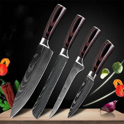 Carpenter's Special Set 6-Piece and 8-Piece Knife Set for Cooking - AllvueCo