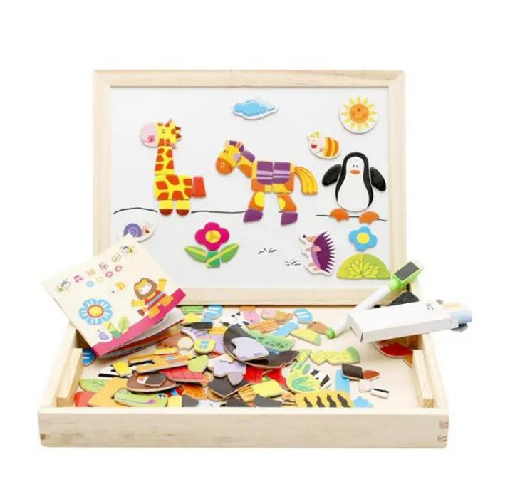 Children’s Magnetic Jigsaw Puzzle Toy – Educational Learning Board for Kids AllvueCo