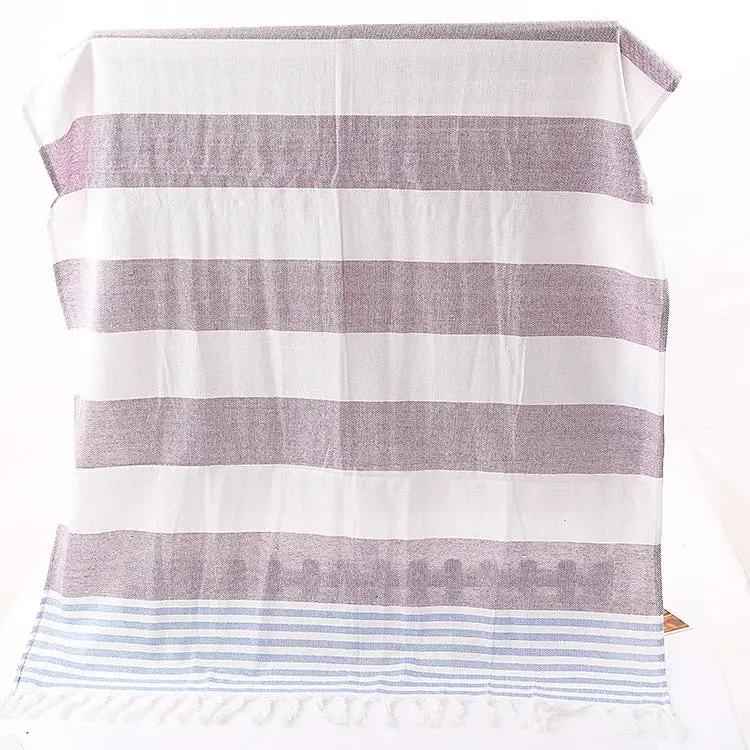 Cotton Striped Beach Towel 100x180cm - Stylish Striped Beach Towel for Fun in the Sun