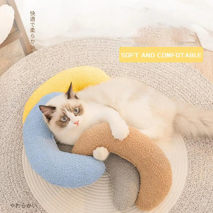 U-Shaped Pillow for Cats with Adjustable Collar - AllvueCo