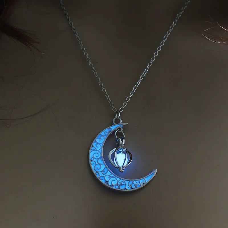 Glowing Pendant Necklace with Silver Plated Chain | Jewelry & Accessories
