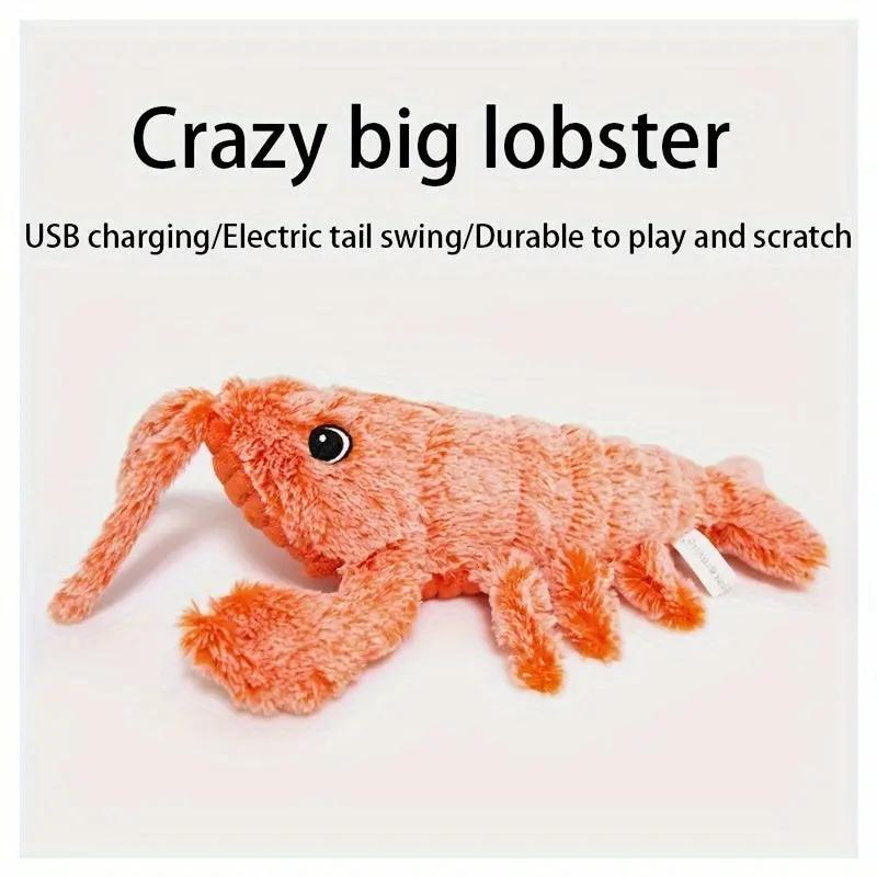 Pet Gravity Shrimp Plush Toy Usb Charging Simulate Lobster E | Electronic Learning Toys - AllvueCo