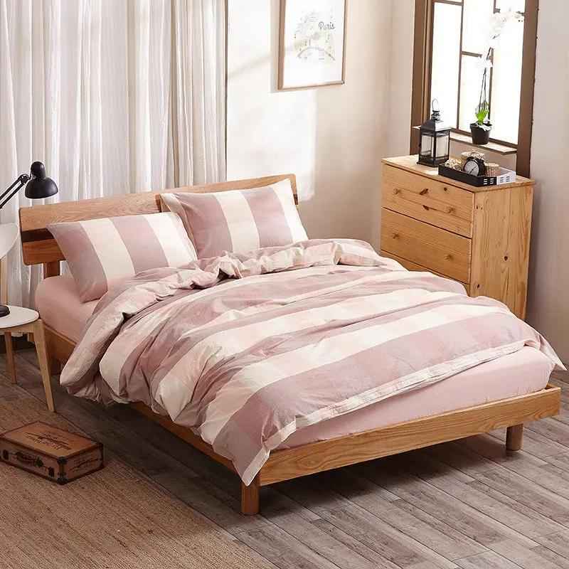 Pure Cotton Bed Sheet Set - Quality Four-Piece Bedding Collection