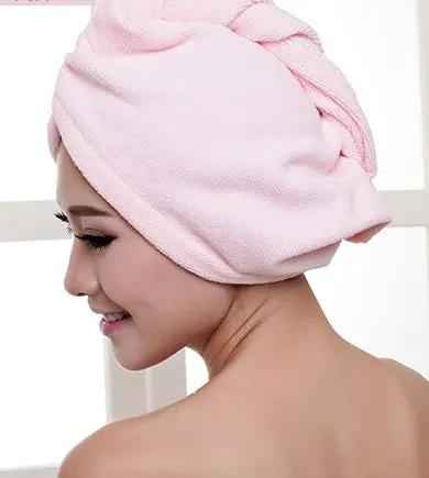 Women's Hair Dryer Cap - Quick Drying Absorbent Towel for Effortless Hair Care