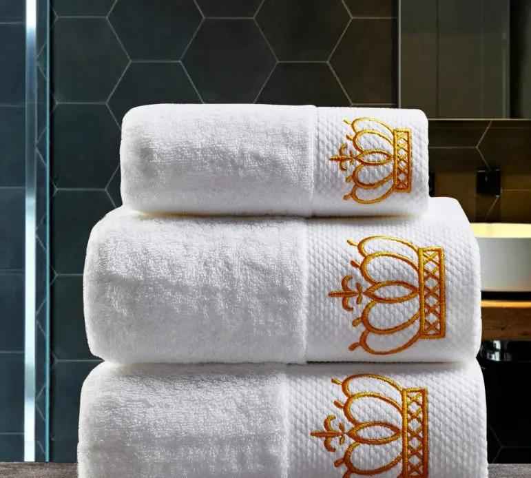 Cotton Gift Towel with Custom Embroidery for Boutique Hotels and Saunas - Custom Embroidered Cotton Towels