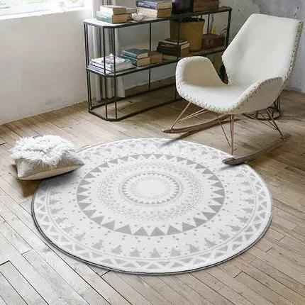 Ins Nordic Round Carpet - Stylish and Durable Home Decor for Every Space