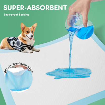Leak-Proof Disposable Puppy Pads – Quick-Drying, Ultra Absorbent Dog Pee Pads for House Training & Travel - AllvueCo