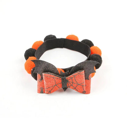Halloween Pumpkin Collar - Pet Fur Ball Accessories for Pets - AllvueCo