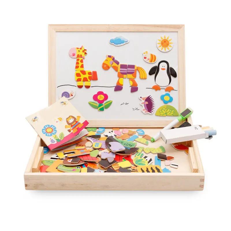Children’s Magnetic Jigsaw Puzzle Toy – Educational Learning Board for Kids AllvueCo