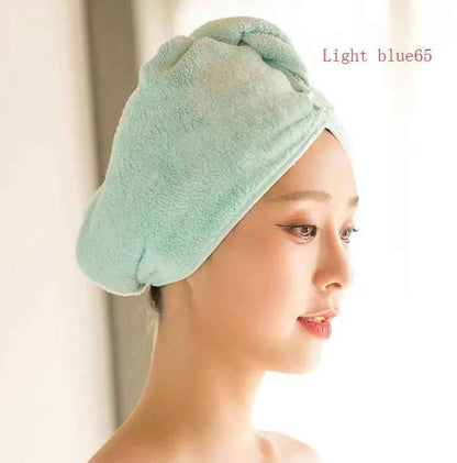 Women's Hair Dryer Cap - Quick Drying Absorbent Towel for Effortless Hair Care