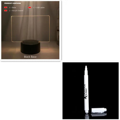Rewritable Night Light With Display Panel My Store