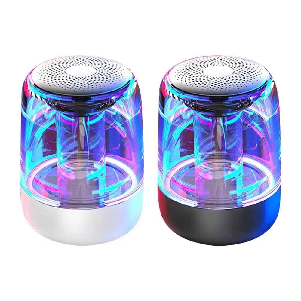Portable Bluetooth Speakers with Bass and LED Light for a Powerful Sound Experience
