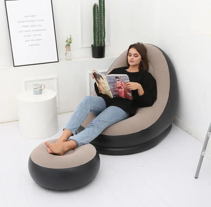 Lazy Bean Bag With Inflatable Folding Sofa - AllvueCo