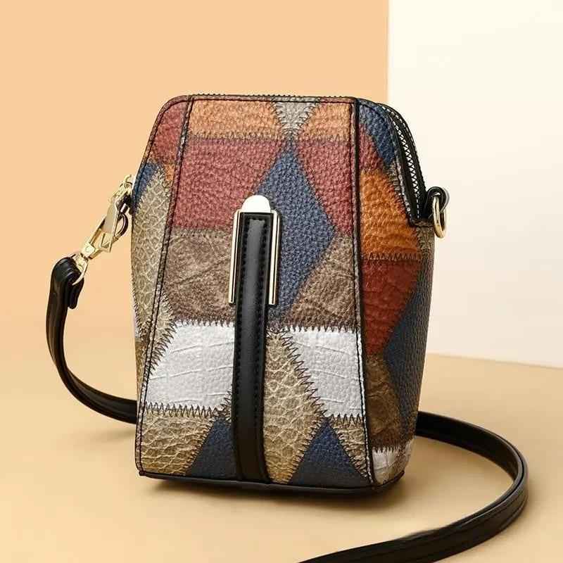 Fashion Soft Leather Shoulder Bag with Stylish Stitching for All Occasions