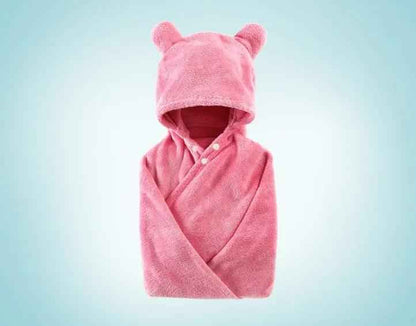 Cotton Baby Hooded Bath Towel for Adorable Baby Care & Electronic Learning Toys