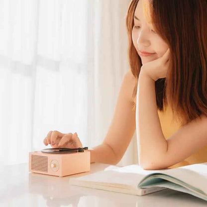 Wireless Retro Phonograph Speaker - Mini Portable Bluetooth-Compatible Design
