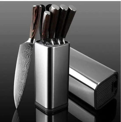 Creative Multifunctional Tool Holder – Large Capacity Knife & Cutlery Organizer with Drainage - AllvueCo