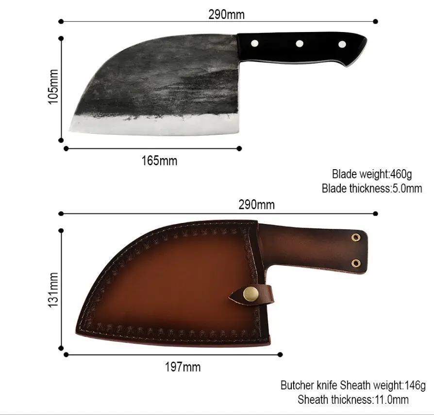 Artificial Forging Chopping Knives High Hardness - Durable Kitchen Tool - AllvueCo