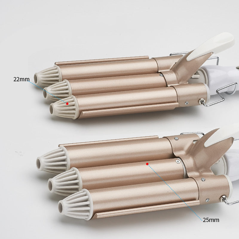 Three-Tube Curling Iron – Adjustable Hair Waver (22mm / 25mm) AllvueCo