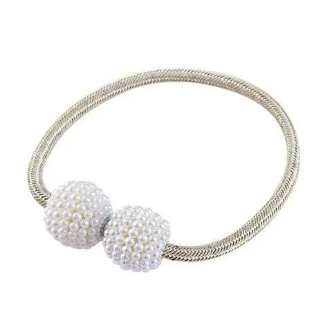 Magnetic Curtain Tiebacks with Pearl Beads - Elegant Home Decor - AllvueCo