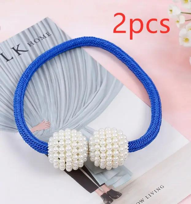 Magnetic Curtain Tiebacks with Pearl Beads - Elegant Home Decor - AllvueCo