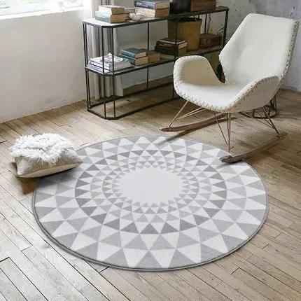 Ins Nordic Round Carpet - Stylish and Durable Home Decor for Every Space