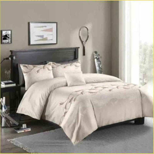 Three-piece Black Bedding Set - Simple Plain Design for Quality Sleep