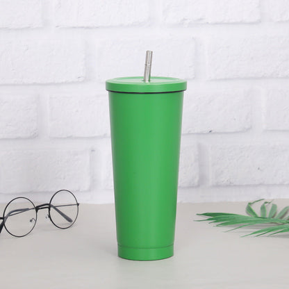 Creative Insulated Coffee Cup with Stainless Steel Straw – 750ml AllvueCo